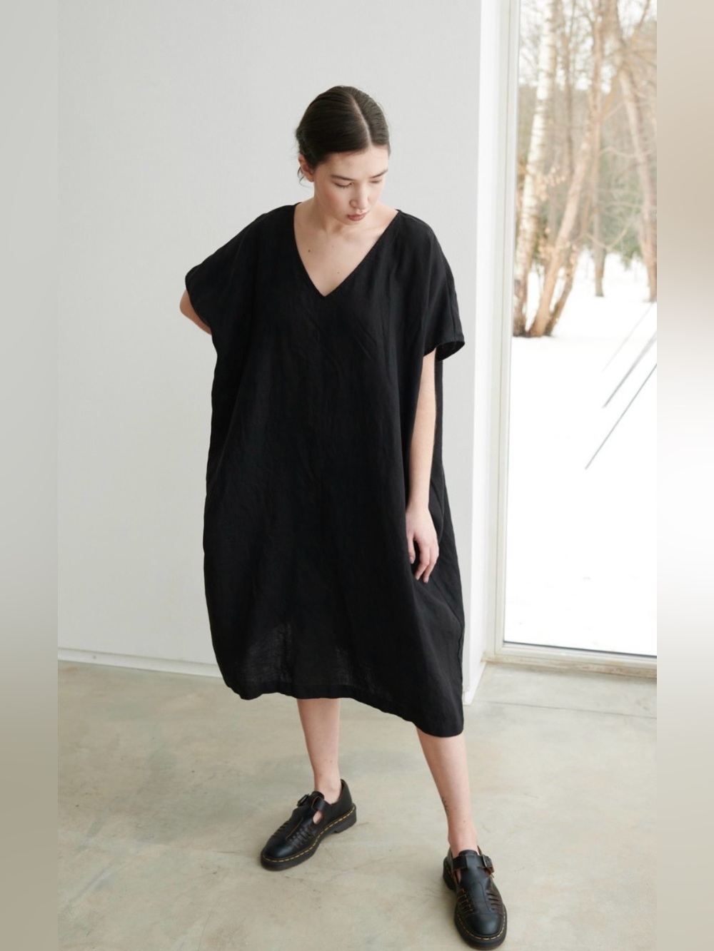 Linenfox Amalfi Dress Black